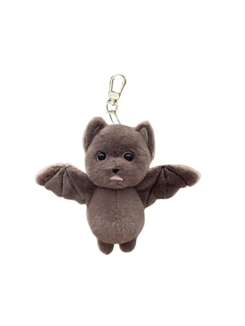 Bat Keychain Plush Bag Charm Accessory Women Soft Stuffed Animal Keychain Goth